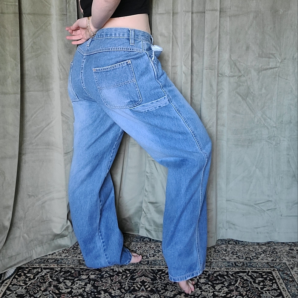 Vintage Grunge Oversized Blokecore Low Rise Steve & Berry's Carpenter Jeans